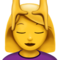 Woman Getting Massage emoji on Apple